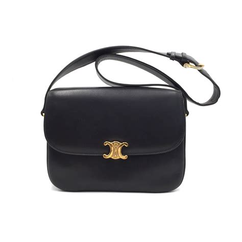 vintage celine triomphe bag|celine vintage crossbody bag.